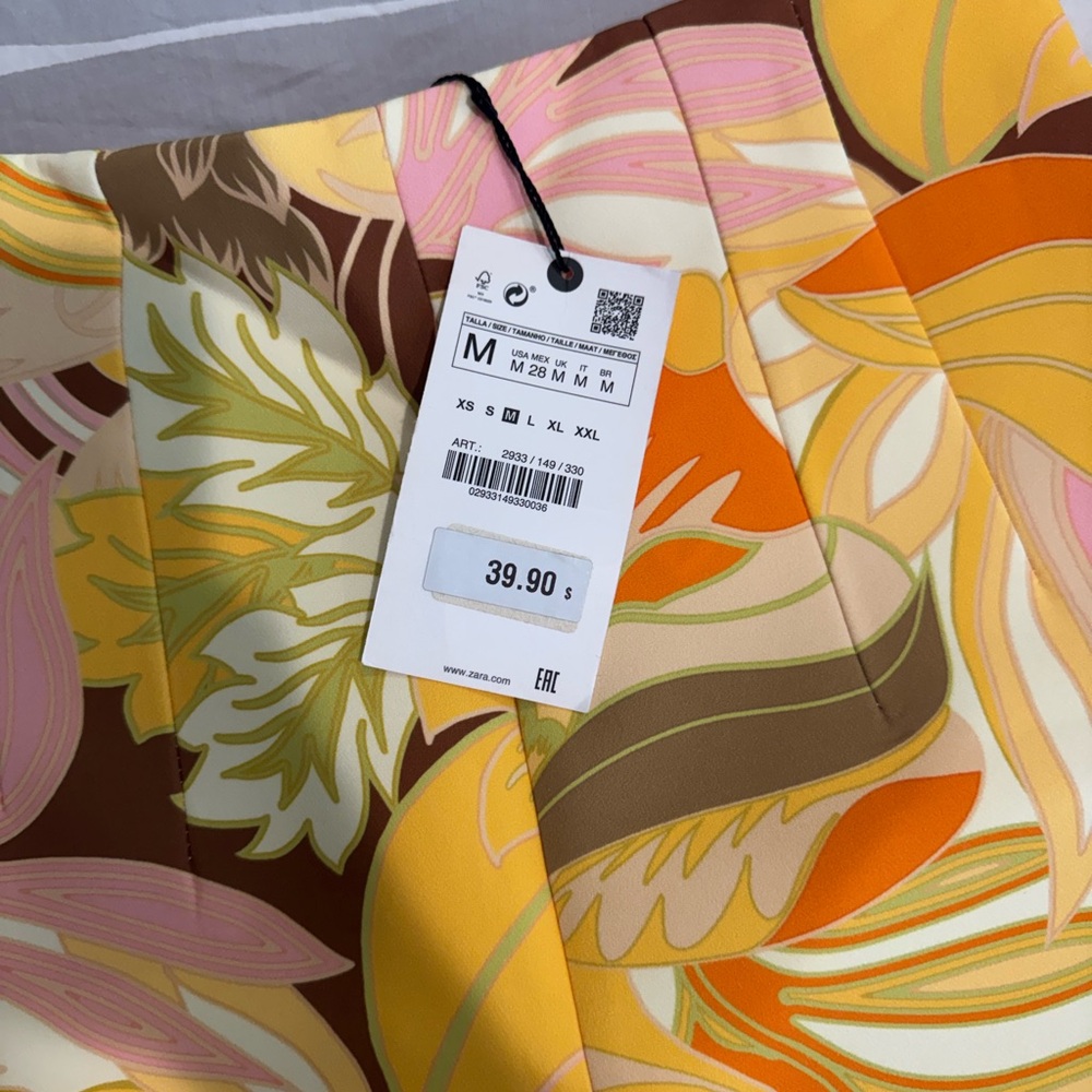 Zara Multicolor Floral Skirt